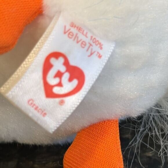 TY Beanie Baby 6” GRACIE White Swan Plush Stuffed Animal Toy with earTags - Picture 6 of 9